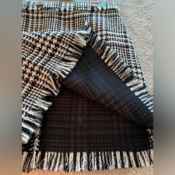 Zara Tweed Houndstooth Mini Skirt - Picture 5 of 7